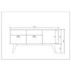 Conjunto Para Sala De Estar 2 Rack Para Tv Até 65 Polegadas C