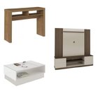 Conjunto Para Sala De Estar Champion Com Estante Home Aparado