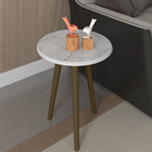 Conjunto Para Sala De Estar Com Mesa De Centro E Mesa Lateral