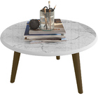 Conjunto Para Sala De Estar Com Mesa De Centro E Mesas Latera