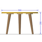 Conjunto Para Sala De Estar Com Mesa De Centro E Mesas Latera