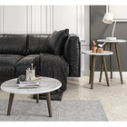 Conjunto Para Sala De Estar Com Mesa De Centro E Mesas Latera