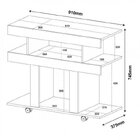 Conjunto Para Sala De Estar Com Rack, Mesa De Centro E Mesa D