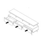 Conjunto Para Sala De Estar Com Rack, Painel Para Tv Aparador