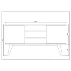 Conjunto Para Sala De Estar Com Rack Para Tv Até 65 Polegadas