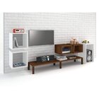 Conjunto Para Sala De Estar Com Rack Para Tv Até 65 Polegadas