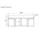 Conjunto Para Sala De Estar Com Rack Para Tv Até 65 Polegadas