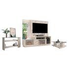 Conjunto Para Sala De Estar Completo Madrid Calacata Off-white