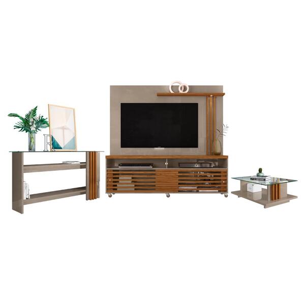 Conjunto Para Sala De Estar Completo Wolfgang Fendi Naturale