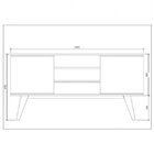 Conjunto Para Sala De Estar E Rack Para Tv Até 65 Polegadas E