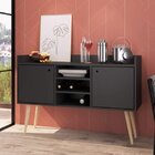 Conjunto Para Sala De Estar E Rack Para Tv Até 65 Polegadas E