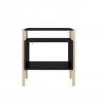 Conjunto Para Sala De Estar Mesa Lateral Estante E Aparador E