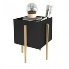 Conjunto Para Sala De Estar Mesa Lateral Estante E Aparador E