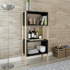 Conjunto Para Sala De Estar Mesa Lateral Estante E Aparador E