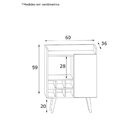 Conjunto Para Sala De Estar Painel Cachepô E Bar