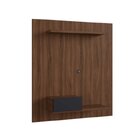 Conjunto Para Sala De Estar Painel Cachepô E Bar  Madeirado/p