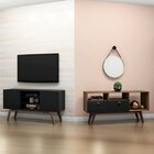 Conjunto Para Sala De Estar Rack E Aparador 2 Portas 2 Pratel