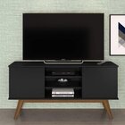 Conjunto Para Sala De Estar Rack E Aparador 3 Portas Blend Pr