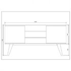 Conjunto Para Sala De Estar Rack E Escrivaninha Multiuso Pret