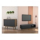 Conjunto Para Sala De Estar Rack Para Tv Até 48 Polegadas E A