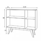 Conjunto Para Sala De Estar Rack Para Tv Até 48 Polegadas E A