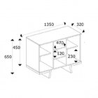 Conjunto Para Sala De Estar Rack Para Tv E Aparador Buffet 2