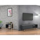 Conjunto Para Sala De Estar Rack Para Tv E Mesa Lateral Campo