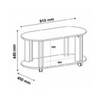 Conjunto Para Sala De Estar Sampa Com Rack Para Tv Até 47 Pol