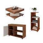 Conjunto Para Sala De Estar Sampa Com Rack Para Tv Até 47 Pol