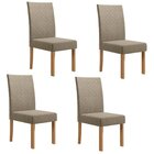 Conjunto Para Sala De Jantar 1 Mesa Redonda Com 4 Cadeiras Me