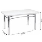 Conjunto Para Sala De Jantar 1 Mesa Tampo Formica Retangular