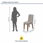 Conjunto Para Sala De Jantar 4 Cadeiras Estofadas Luar Frassi