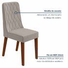 Conjunto Para Sala De Jantar 4 Cadeiras Estofadas Luar Frassi