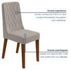 Conjunto Para Sala De Jantar 4 Cadeiras Estofadas Luar Frassi