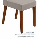 Conjunto Para Sala De Jantar 4 Cadeiras Estofadas Luar Frassi