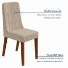 Conjunto Para Sala De Jantar 4 Cadeiras Estofadas Luar Frassi