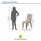 Conjunto Para Sala De Jantar 6 Cadeiras Estofadas Luar Frassi