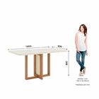 Conjunto Para Sala De Jantar 6 Cadeiras Natali Nature/caramel