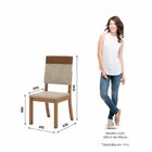 Conjunto Para Sala De Jantar 6 Cadeiras Natali Nature/caramel