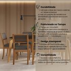 Conjunto Para Sala De Jantar 8 Lugares Madeira Maciça Com Tam