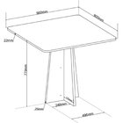 Conjunto Para Sala De Jantar Com 4 Cadeiras Absolut Mel/bege/