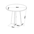 Conjunto Para Sala De Jantar Com 4 Cadeiras Athenas Mel/blond