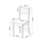 Conjunto Para Sala De Jantar Com 4 Cadeiras Athenas Mel/cinza