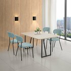 Conjunto Para Sala De Jantar Com 4 Cadeiras Betina Black / Ve