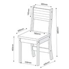 Conjunto Para Sala De Jantar Com 4 Cadeiras Cloe Mel/bege