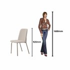 Conjunto Para Sala De Jantar Com 4 Cadeiras Dora Champagne /