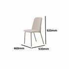 Conjunto Para Sala De Jantar Com 4 Cadeiras Dora Champagne /