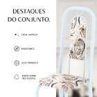 Conjunto Para Sala De Jantar Com 4 Cadeiras Lara Arabesco / B