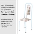 Conjunto Para Sala De Jantar Com 4 Cadeiras Lara Arabesco / B