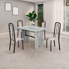 Conjunto Para Sala De Jantar Com 4 Cadeiras Lara Arabesco / P